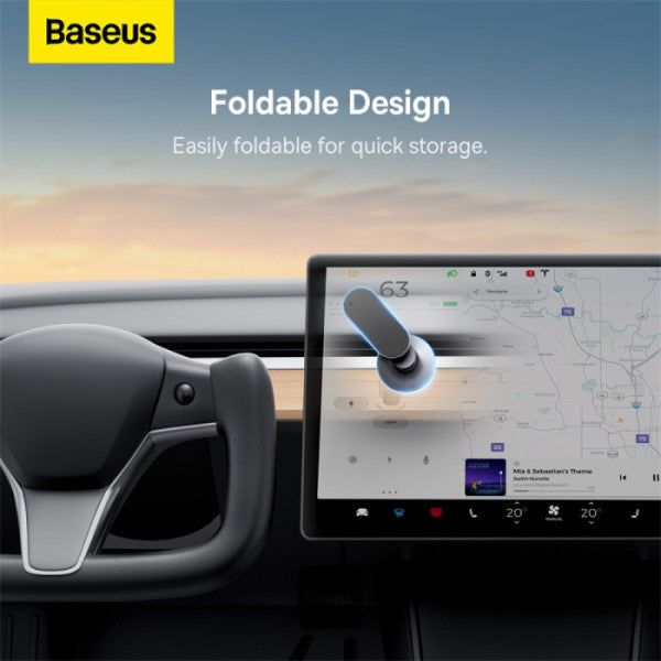 Baseus T-Space حامل سيارة معدني قابل للطي - فضي