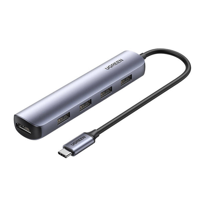 محول يوجرين USB-C إلى 4 منافذ USB 3.0+HDMI CM417