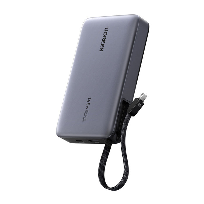 UGREEN باور بانك 20000 مللي أمبير 145 واط بكابل مدمج - PB551