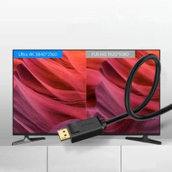 UGREEN كابل DisplayPort ذكر إلى ذكر 4K بطول 3 متر أسود - DP102