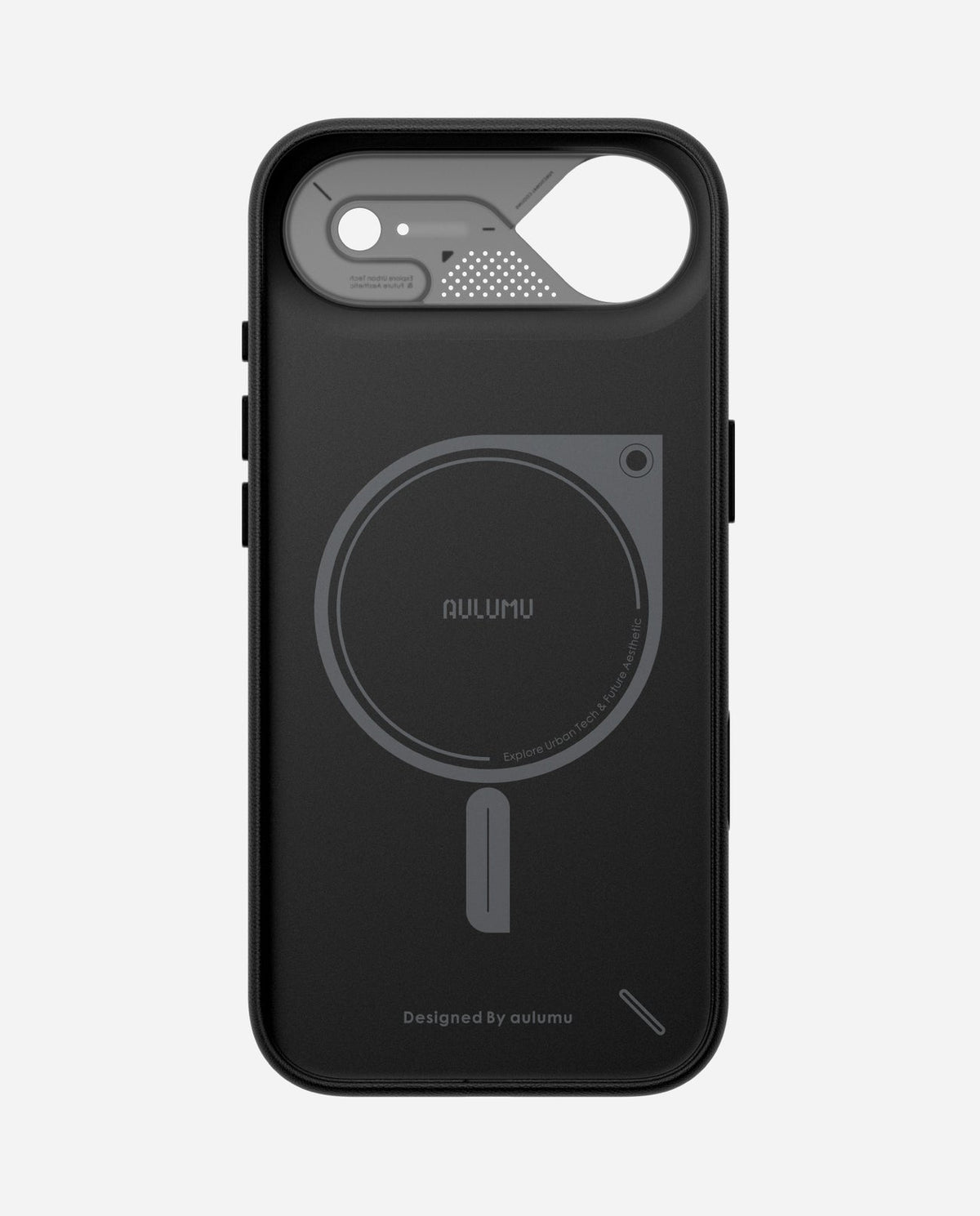 AULUMU A17 Vegan Leather Case for iPhone 17 Air - Black