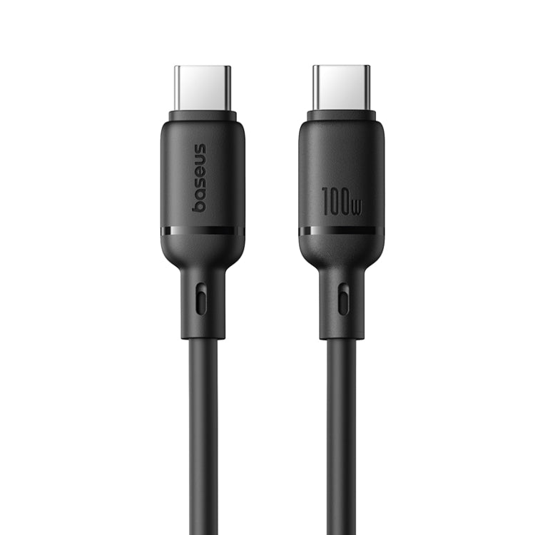 Baseus Silky 1m Fast Charging USB-C to USB-C Cable 100W – Black