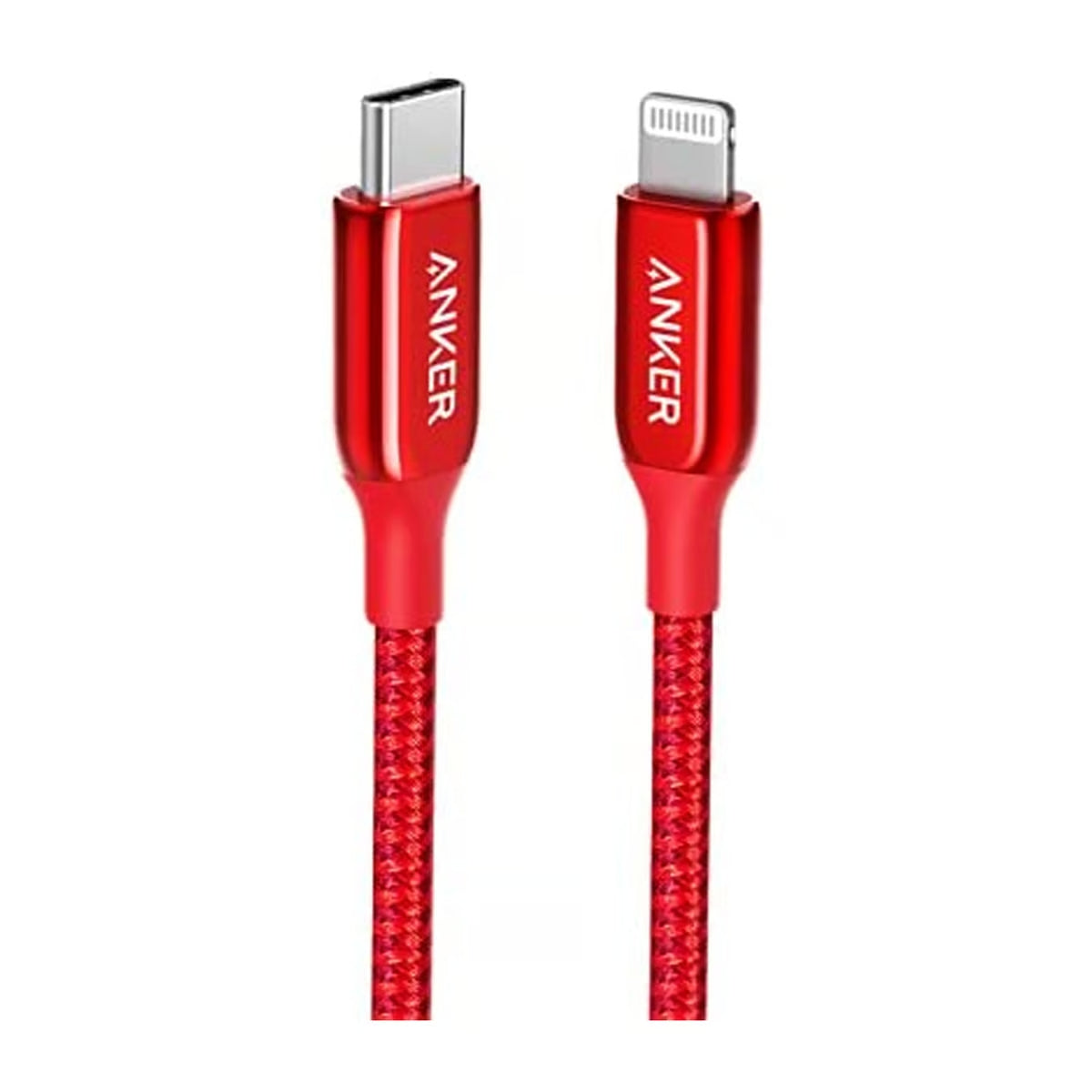 كابل Anker PowerLine + III USB-C إلى Lightning (1.8 متر/6 قدم) - أحمر [ضمان مدى الحياة]
