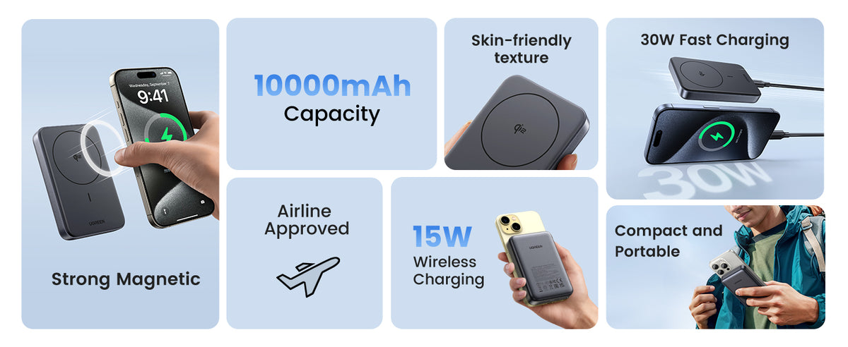UGREEN PB761 Magnetic Power Bank features