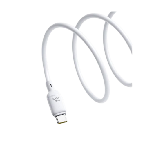 Baseus Foamed Silicone 1m USB-C to USB-C 100W Fast Charging Cable – White