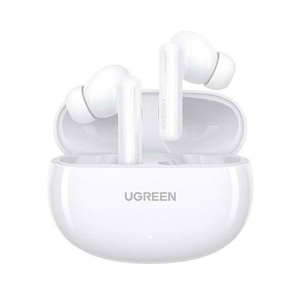 UGREEN HiTune T6 سماعات لاسلكية بإلغاء الضوضاء الهجين - أبيض