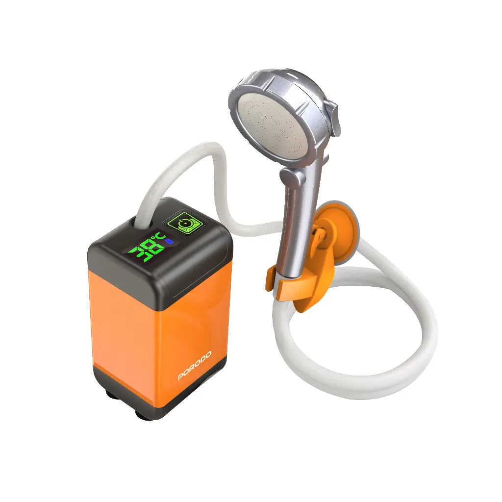 Porodo Lifestyle Portable Electric Shower Pump Orange