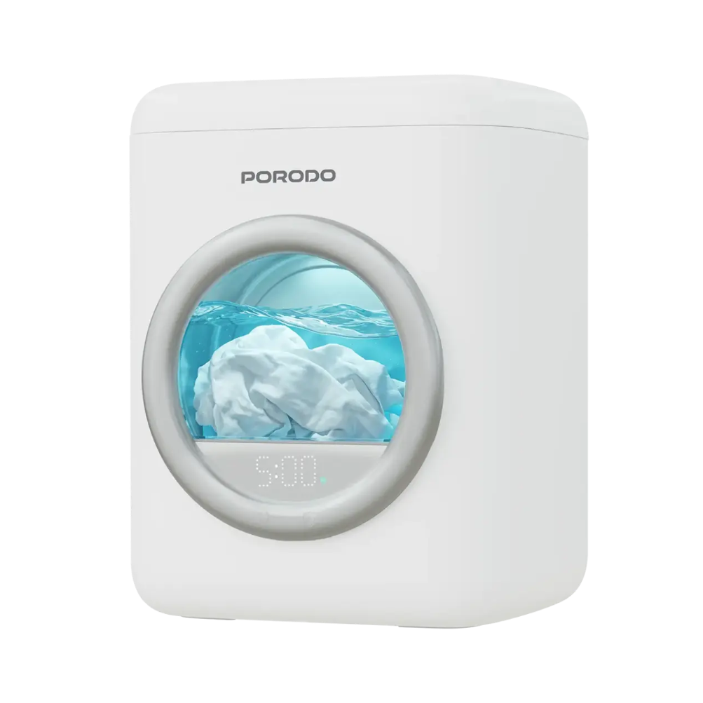 Porodo Lifestyle Launder 1.7L Portable Mini Washing Machine White