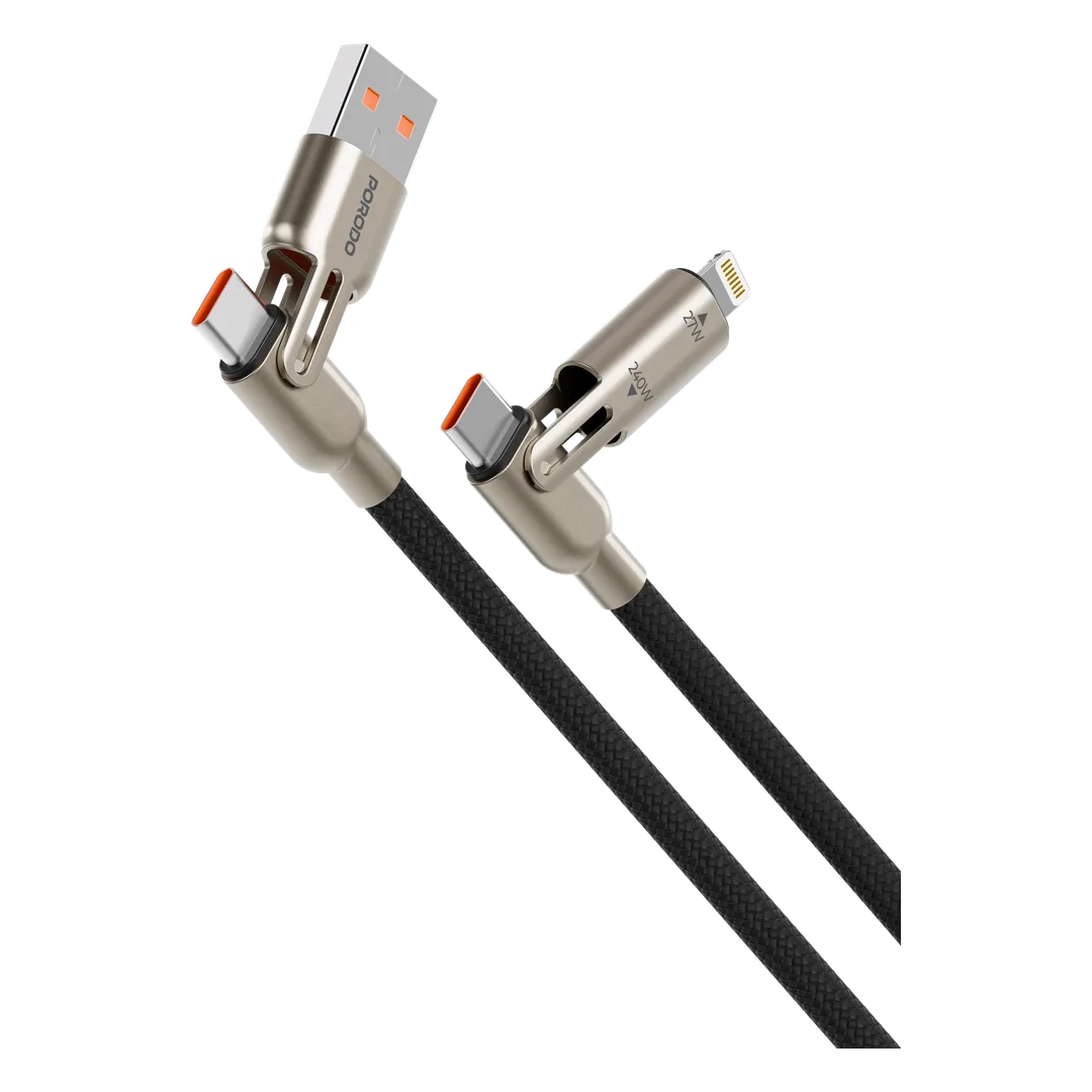 Porodo 4-in-1 240W Braided Cable