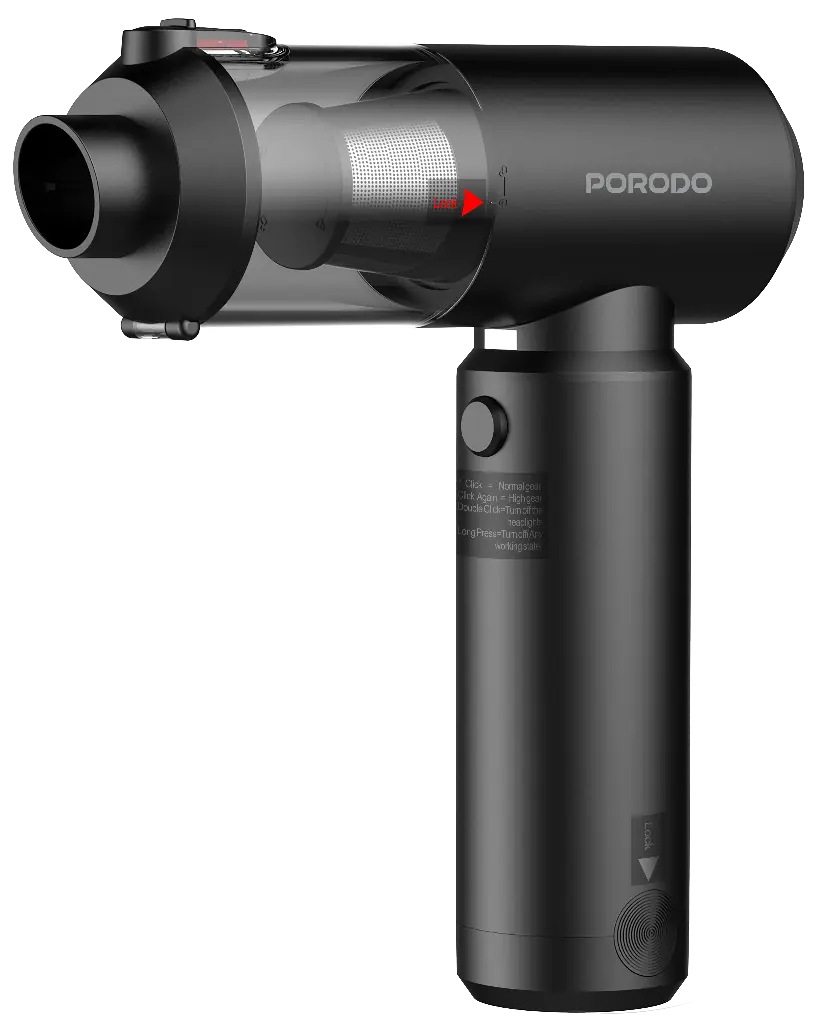 Porodo Tornado Prime Portable Vacuum Cleaner & Blower Black