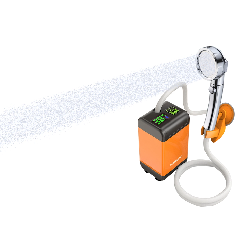 Porodo Lifestyle Portable Electric Shower Pump Orange