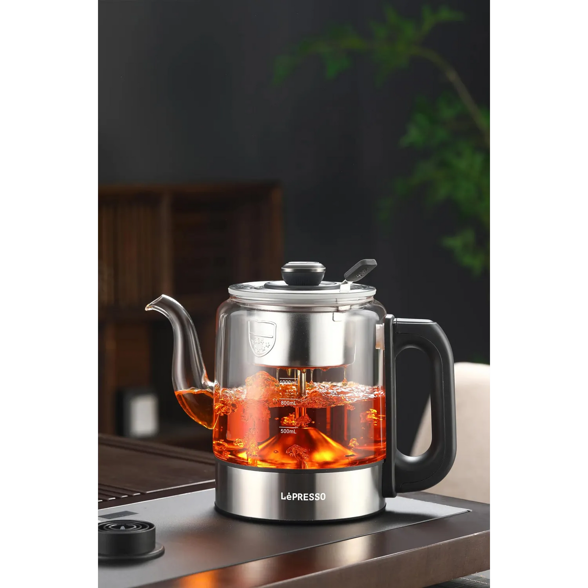 LePresso AuraBrew Tea Brewer and Water Boiler - Gray