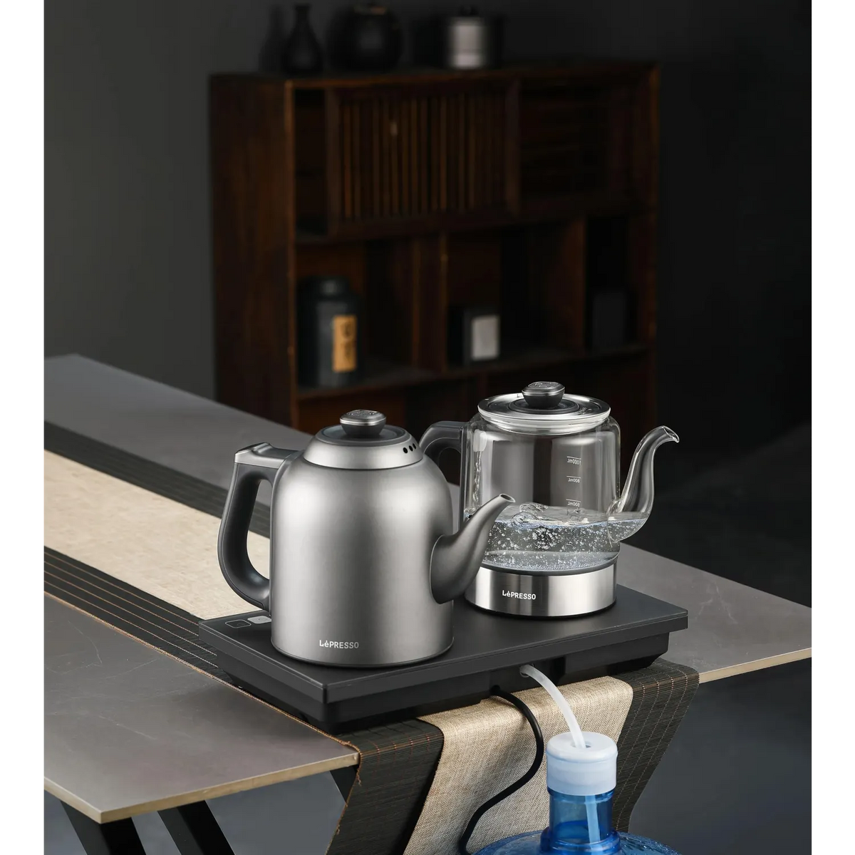 LePresso AuraBrew Tea Brewer and Water Boiler - Gray