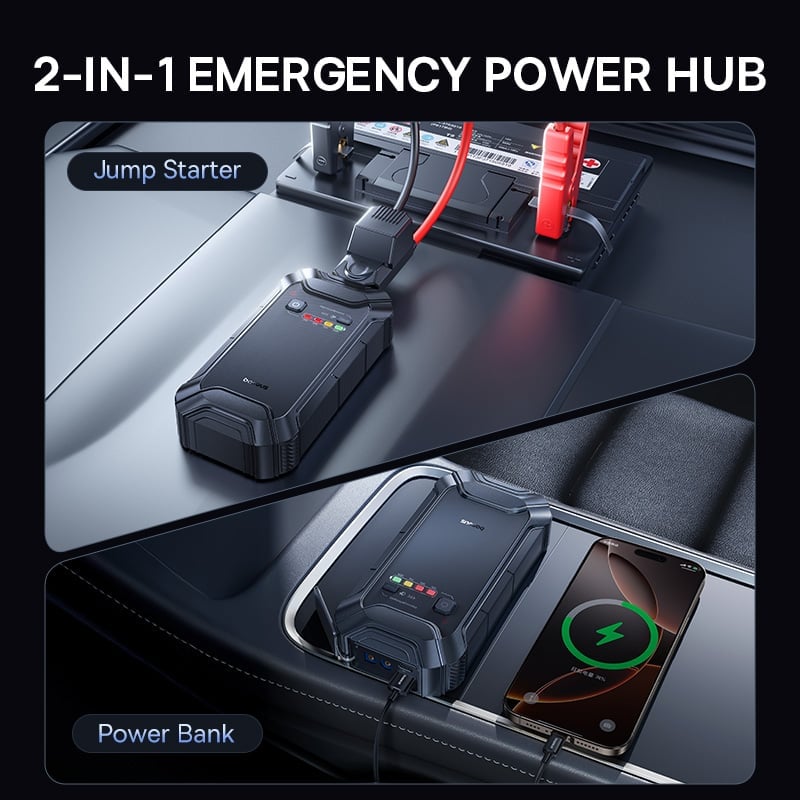 Baseus PrimeTrip VJ1 Car Jump Starter 12000mAh - C0119400 - Black