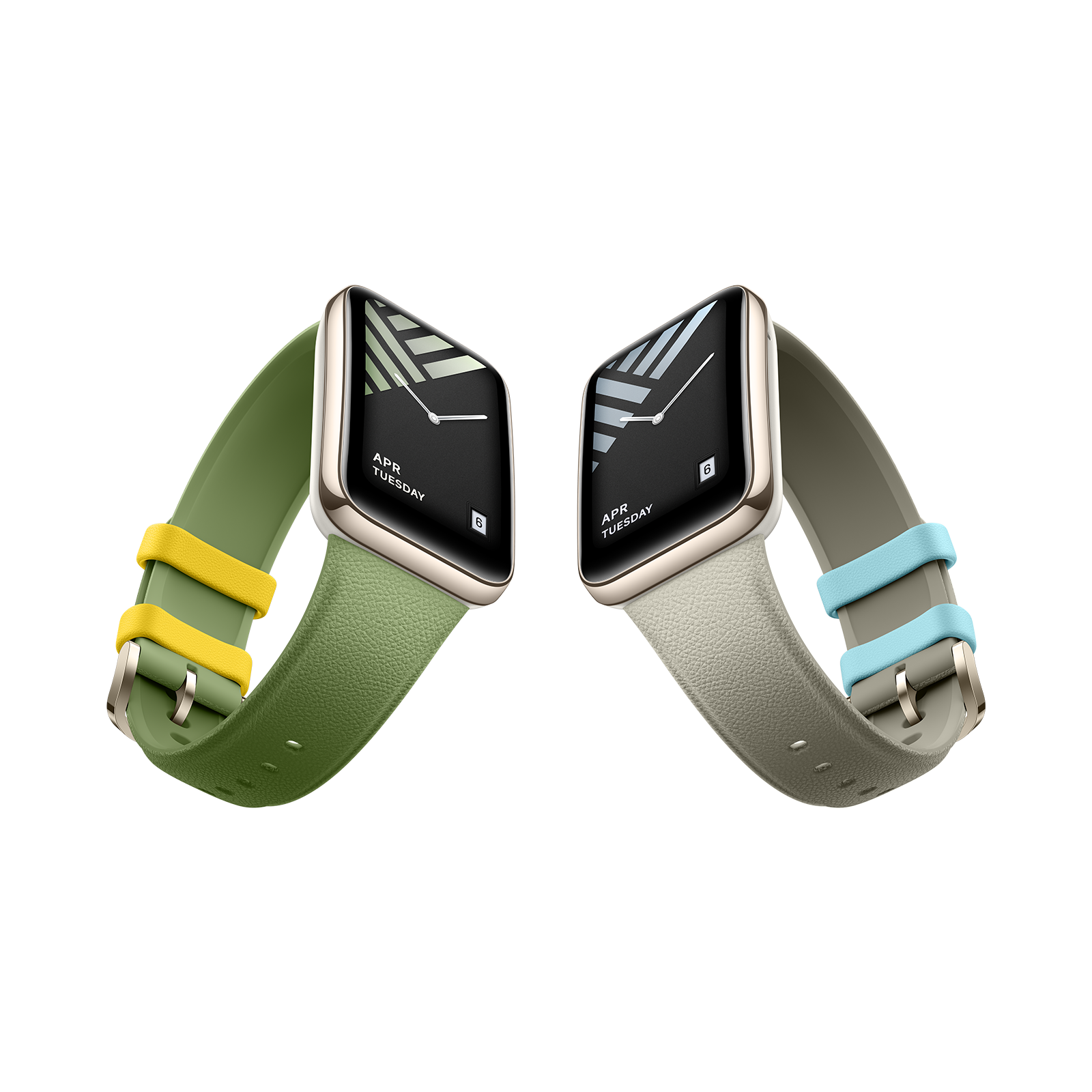 Xiaomi Smart Band 7 Pro leather-textured silicone strap product shot