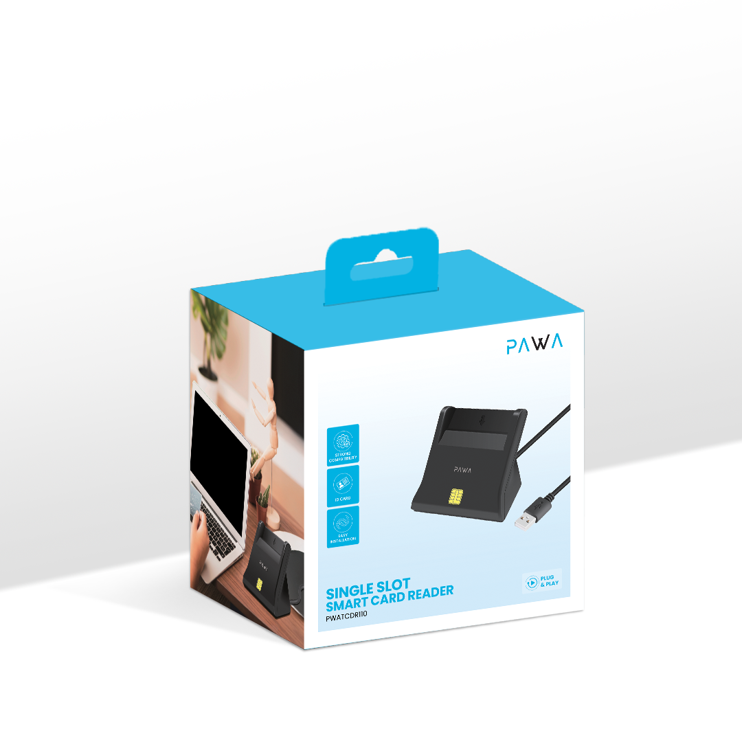 PAWA Single Slot Smart Card Reader - Black