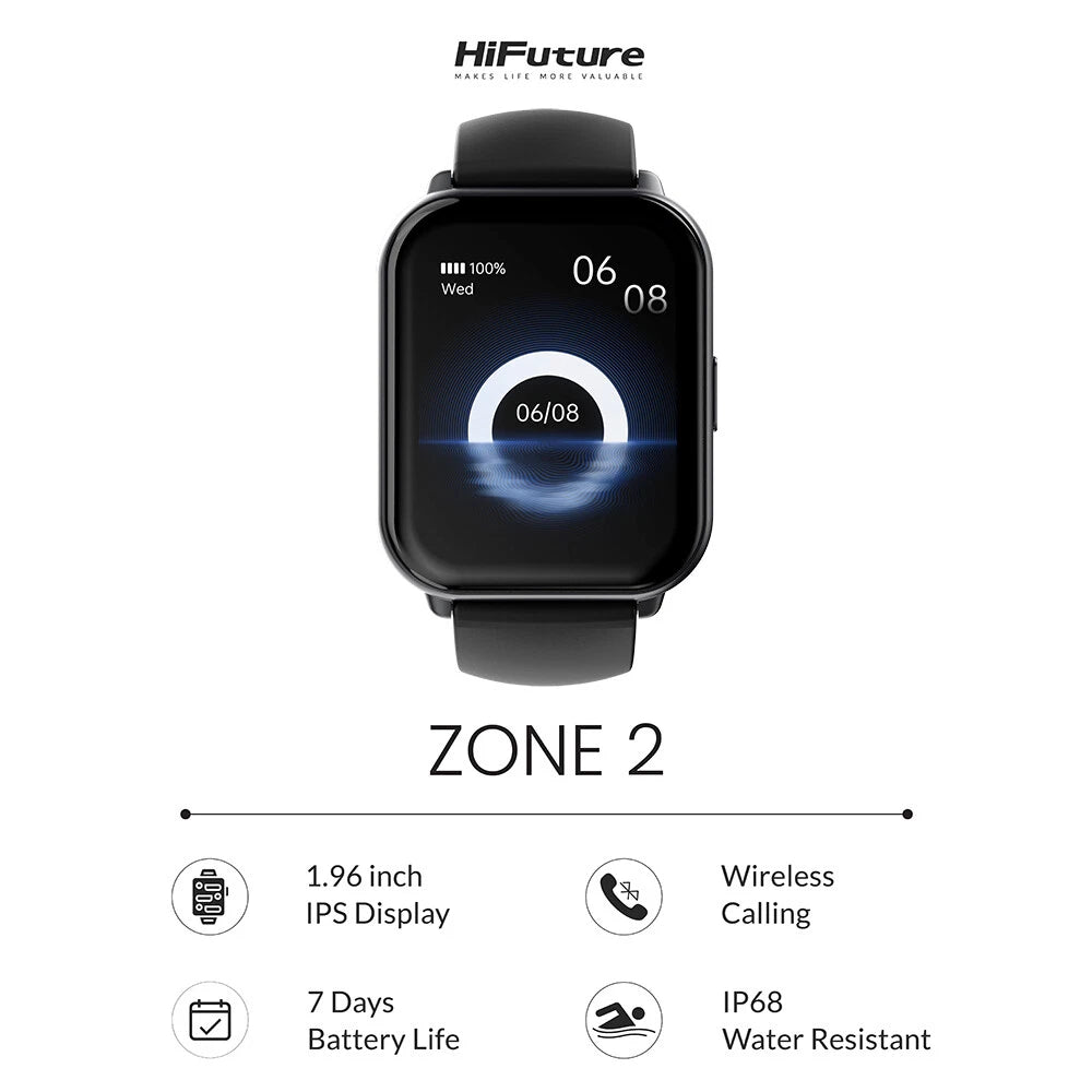 HiFuture Smart Watch Black - Zone2