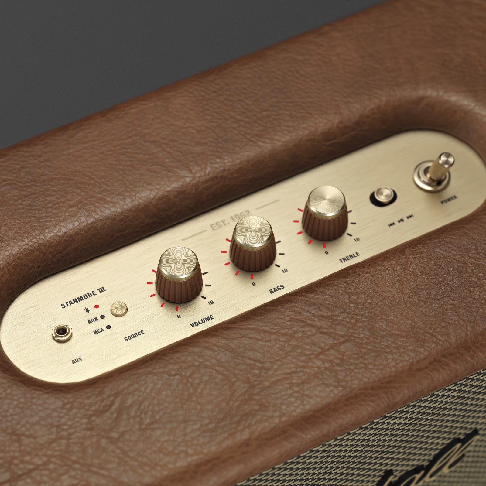 Marshall Stanmore III Wireless Stereo Speaker-Brown -Stanmore BT III Brown