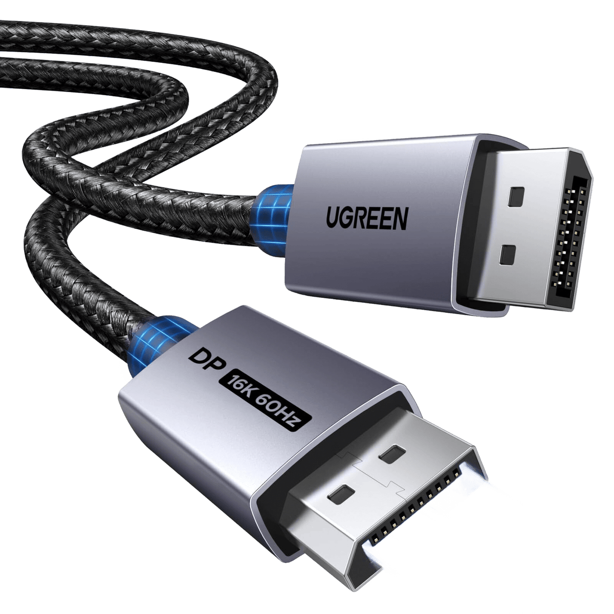 UGREEN كابل DisplayPort دقة 16K طول 3 متر أسود - DP118