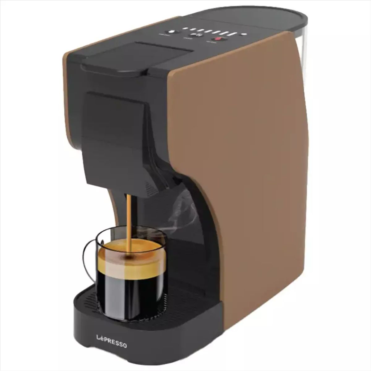 LePresso Trezza Multi-Capsule Coffee Machine with 1350W Rated Power - Brown