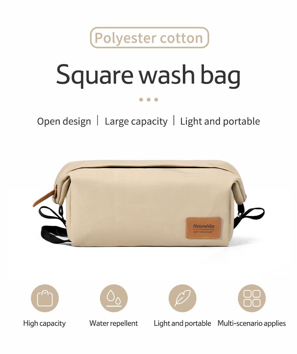 Naturehike XS01 Toiletry Bag Khaki - Full Product View